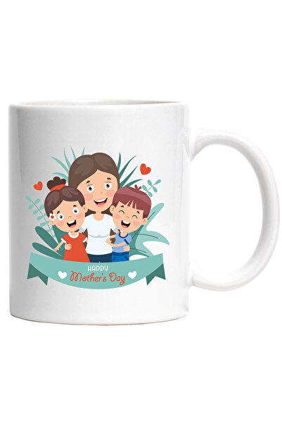 StoryGift Romania Cana Cu Mesaj In Engleza Happy Mother's Day, Mama, Copii, I...