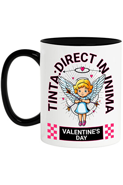 StoryGift Romania Cana cu Fata Inger Cu Aripi Albe Si Sageti Text Tinta Direc...