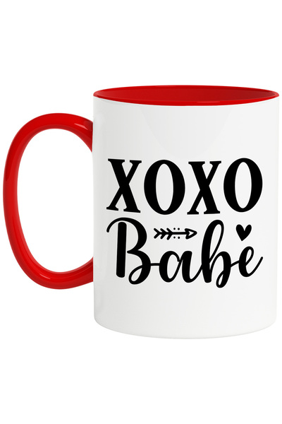 StoryGift Romania Cana cu mesajul in engleza "XOXO, babe" - pupici iubito cu ...
