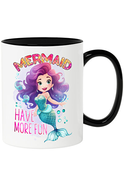StoryGift Romania Cana cu mica sirena cu mesajul "Mermaid, have more fun", ba...