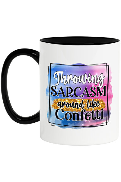 StoryGift Romania Cana cu mesajul "Throwing sarcasm around like confetti", il...