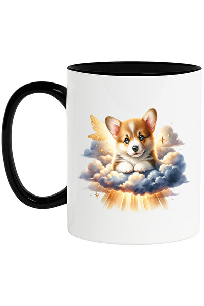 StoryGift Romania Cana cu un catelus care sta pe norisori | ilustratie | stel...