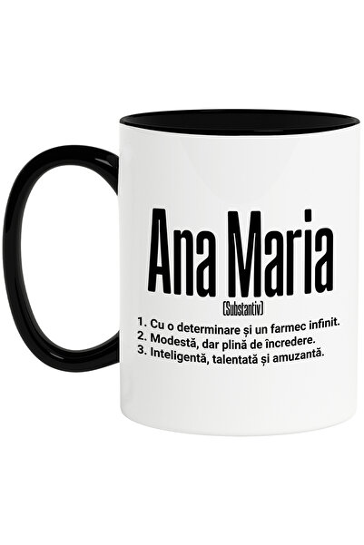 StoryGift Romania Cana Cu Numele Ana Maria, si Mesaj Motivational, Determinar...