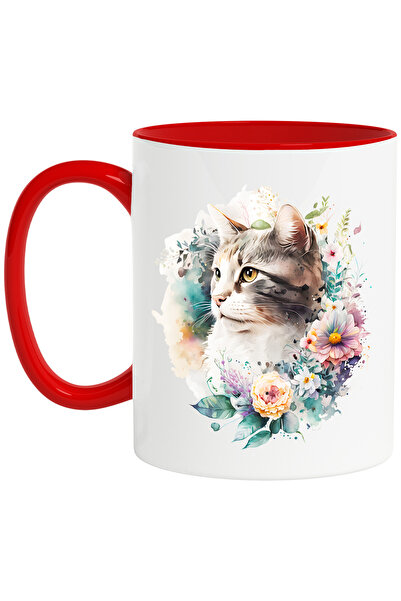 StoryGift Romania Cana cu o pisica serioasa | ilustratie | priveste in zare |...