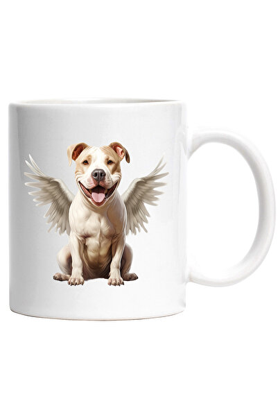 StoryGift Romania Cana cu un caine jucaus cu aripi albe | ilustratie | cumint...