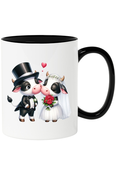 StoryGift Romania Cana cu o vacuta si un taur la nunta | ilustratie | inimioa...