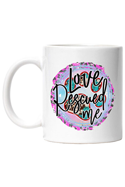 StoryGift Romania Cana cu mesajul "Love Rescued me", caine, animal de compani...