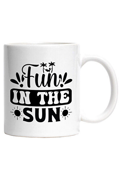 StoryGift Romania Cana cu textul "Fun in the sun" - distractie la soare plaja...