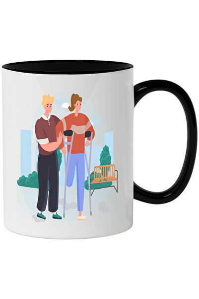 StoryGift Romania Cana Cu Carje, Dizabilitati, Plimbare, Parc, Banca, Multico...