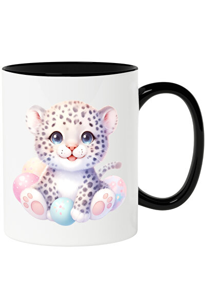 StoryGift Romania Cana cu un pui de jaguar vesel | ilustratie | oua vopsite |...