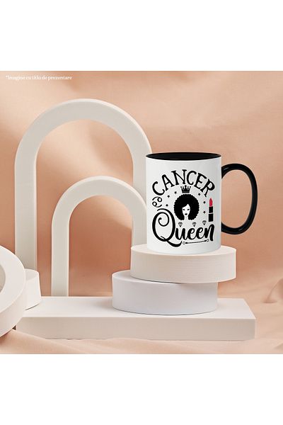 StoryGift Romania Mug with Cancer zodiac sign, illustration, zodiac sign, astrology, symbol, sign, queen, lipstick, dia, With, STG