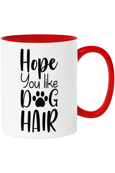 StoryGift Romania Cana cu textul "Hope you like dog hair" - sper ca iti place...