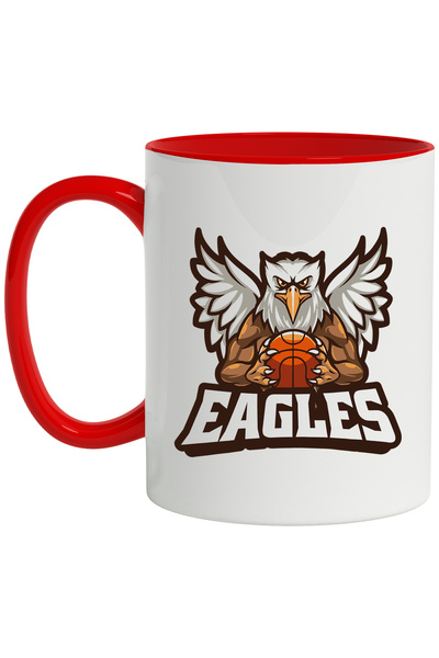 StoryGift Romania Cana Cu Mesaj Eagles, Vultur, Emblema, Minge, Basketball, S...
