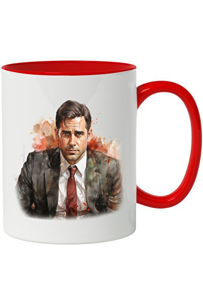 StoryGift Romania Cana Cu Michael Scott, Personaj, The Office, Watercolor, Mu...