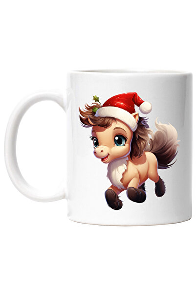 StoryGift Romania Cana cu un ponei cu caciula de Craciun | ilustratie | sarba...