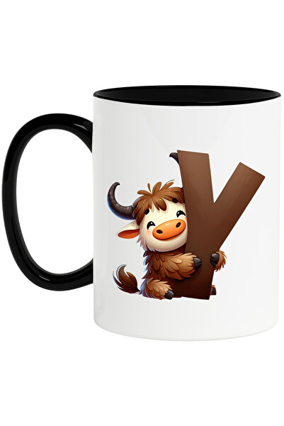 StoryGift Romania Cana cu un yak cu litera "Y", ilustratie, pentru copii, sco...