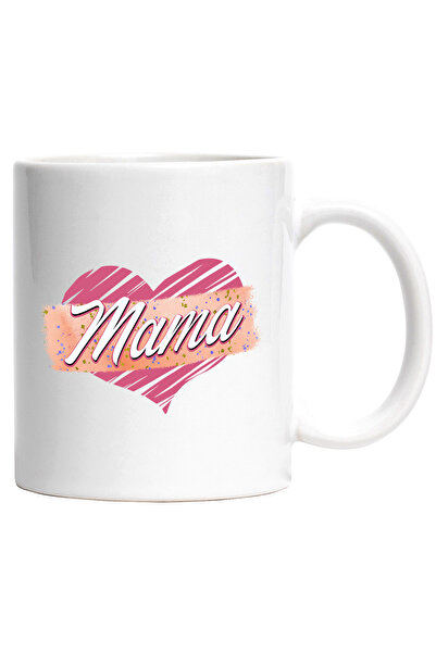 StoryGift Romania Cana cu mesajul "Mama", ilustratie, mama, inima, iubire, af...