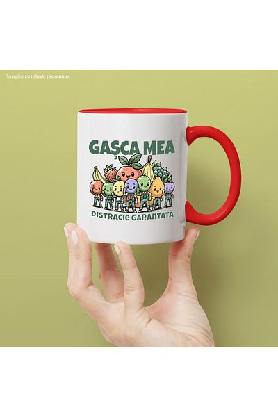 StoryGift Romania My Gang Mug. Guaranteed Fun Colorful Fruits, 330ml, Ceramic with Ro Handle, With, STG