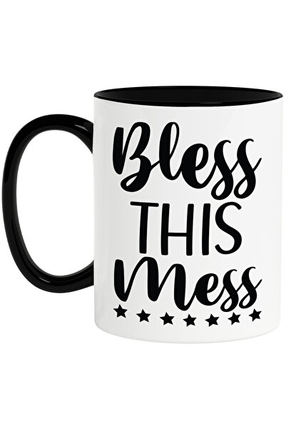 StoryGift Romania Mug with the message "Bless this mess" - bless this mess/ta...