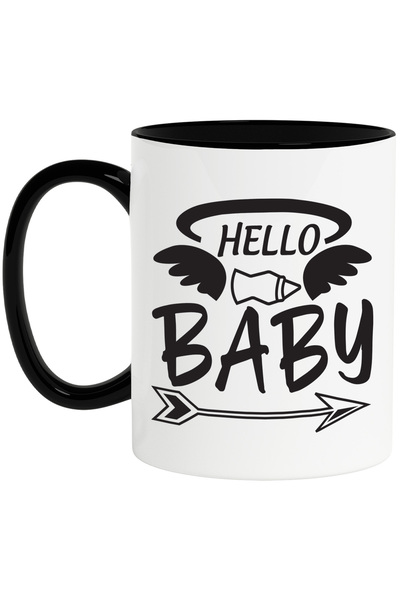 StoryGift Romania Cana cu un salut in engleza "Hello, baby" - salut/buna bebe...