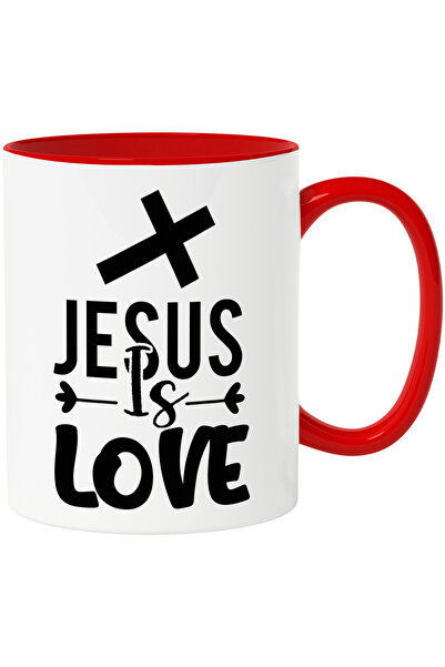 StoryGift Romania Cana cu mesajul in engleza "Jesus is love" - Iisus este iub...
