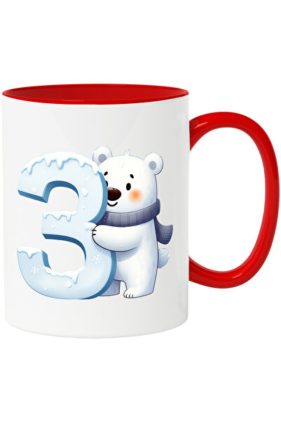 StoryGift Romania Cana cu un urs polar care sta langa cifra "3" | ilustratie ...