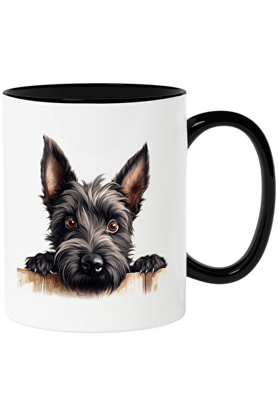 StoryGift Romania Cana cu un catel blanos care sta agatat de gard | ilustrati...