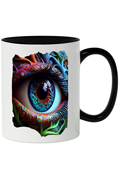 StoryGift Romania Cana Cu Ochi, Gene, Fantasy, Arta Abstracta, Psihedelic, Mu...