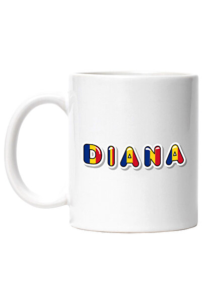 StoryGift Romania Cana Cu Numele Diana, Romania, Suporter, Steagul Romaniei, ...