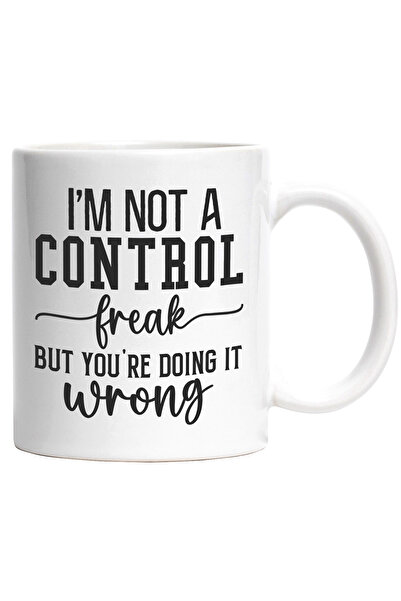 StoryGift Romania Cana cu mesajul "Nu sunt un obsedat de control, dar tu o fa...