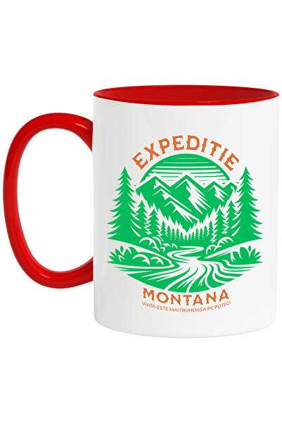 StoryGift Romania Cana expeditie montana viata este mai frumoasa pe poteci, natura, camping, munti, Cu Maner Rosu