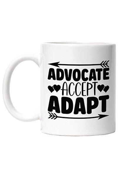 StoryGift Romania Cana cu inimioare si mesajul "Advocate, accept, adapt" - su...