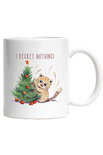 StoryGift Romania Cana cu pisoi care distruge bradul de Craciun cu mesajul "I...