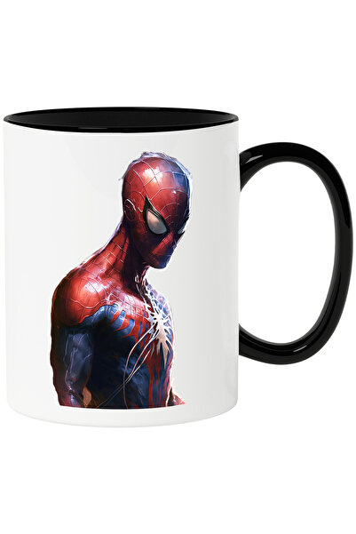 StoryGift Romania Cana cu Portret Supererou Realist, Barbat in Custom de Spid...