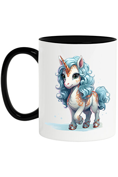StoryGift Romania Cana cu un unicorn cu simboluri aurii pe corp | ilustratie ...