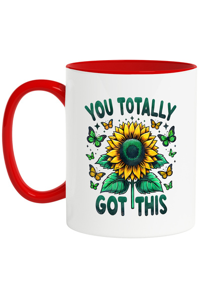 StoryGift Romania Cana cu floarea-soarelui cu mesajul "You totally got this",...