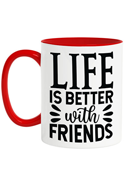 StoryGift Romania Cana cu textul in engleza "Life is better with friends" - v...