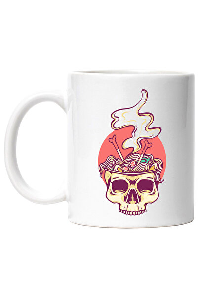 StoryGift Romania Cana Cu Ramen, Mancare Japoneza, Craniu, Oase, Betisoare, M...