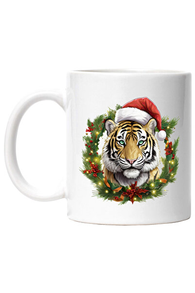 StoryGift Romania Cana cu un tigru cu caciula de Craciun, ilustratie, atmosfe...