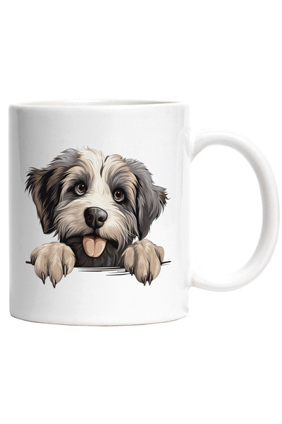 StoryGift Romania Cana cu un catel care se uita peste gard | ilustratie | fer...