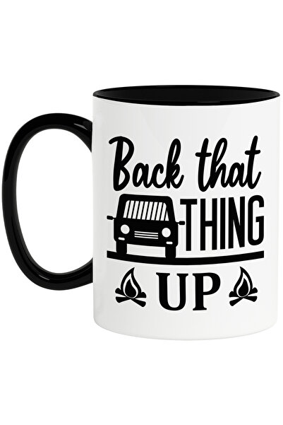 StoryGift Romania Cana cu o masina si textul "Back that thing up" - sustine chestia aia cu Maner N, Cu Maner Negru