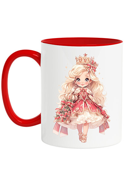 StoryGift Romania Cana cu o fetita dragalasa cu coronita | ilustratie | rochi...