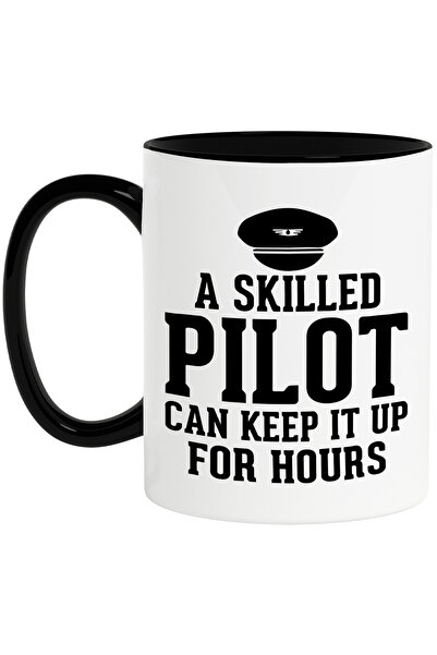 StoryGift Romania Cana cu textul in engleza "A skilled pilot can keep it up f...