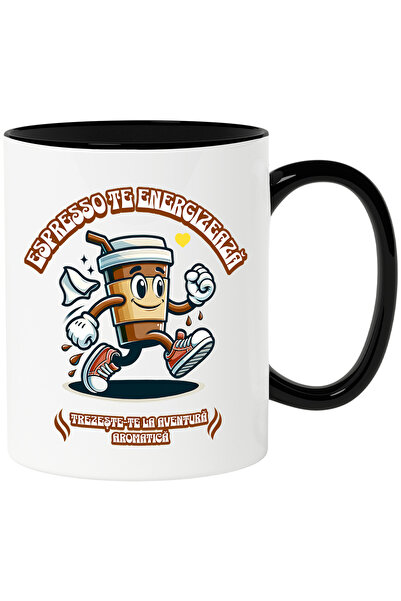 StoryGift Romania Cana pahar de cafea Espresso te energizeaza. Trezeste-te la...
