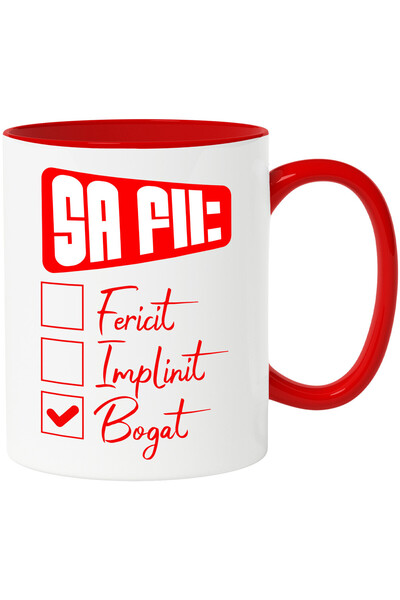 StoryGift Romania Cana cu Lista De Bifat Text Sa Fii Fericit Implinit Bogat B...