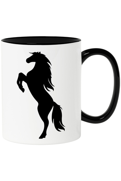 StoryGift Romania Cana cu un cal care s-a ridicat pe picioarele din spate cu ...