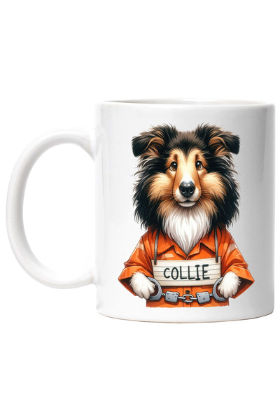 StoryGift Romania Cana cu un caine Collie la inchisoare, ilustratie, catuse, ...