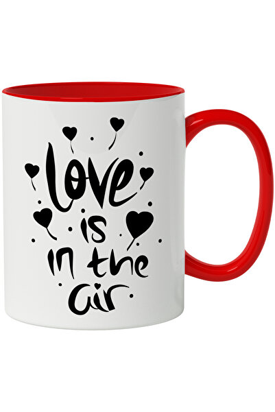 StoryGift Romania Cana Cu Mesaj In Engleza Love Is In The Air, Iubire, Inima,...