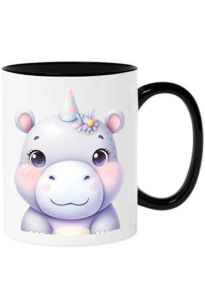 StoryGift Romania Cana cu o femela hipopotam | ilustratie | imbujorata | micu...