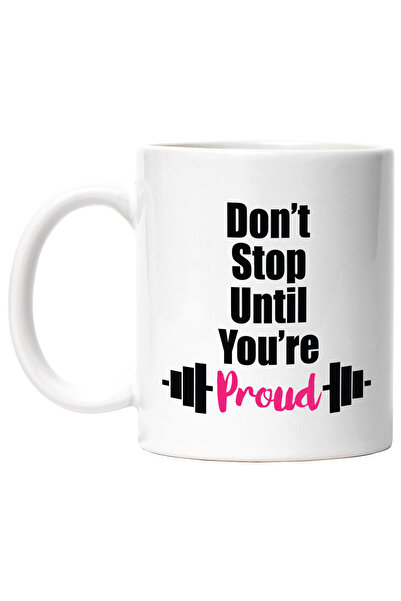 StoryGift Romania Cana cu mesaj motivational in engleza "Don't stop until you...